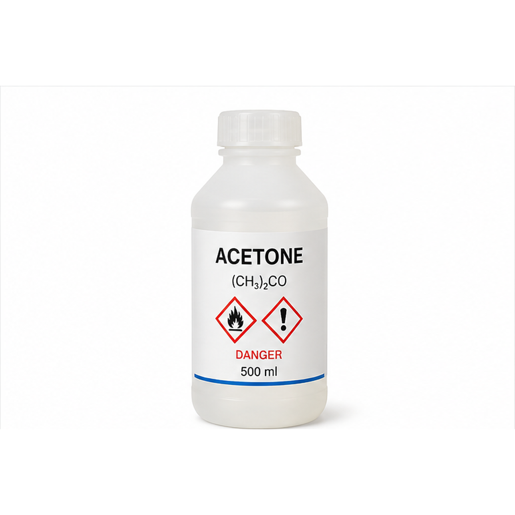 Acetone (propanone) for scientific laboratory consumables